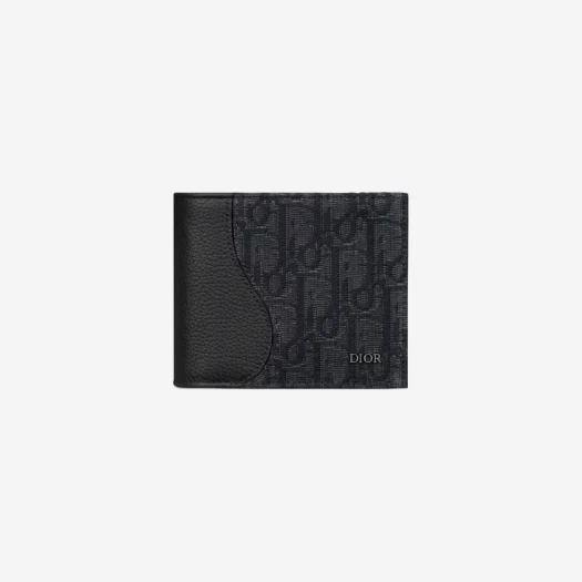 Buy Dior Saddle Compact Wallet Black Grained Calfskin Leather & Oblique Jacquard Black at Sasom – Authentic and Ready to Ship