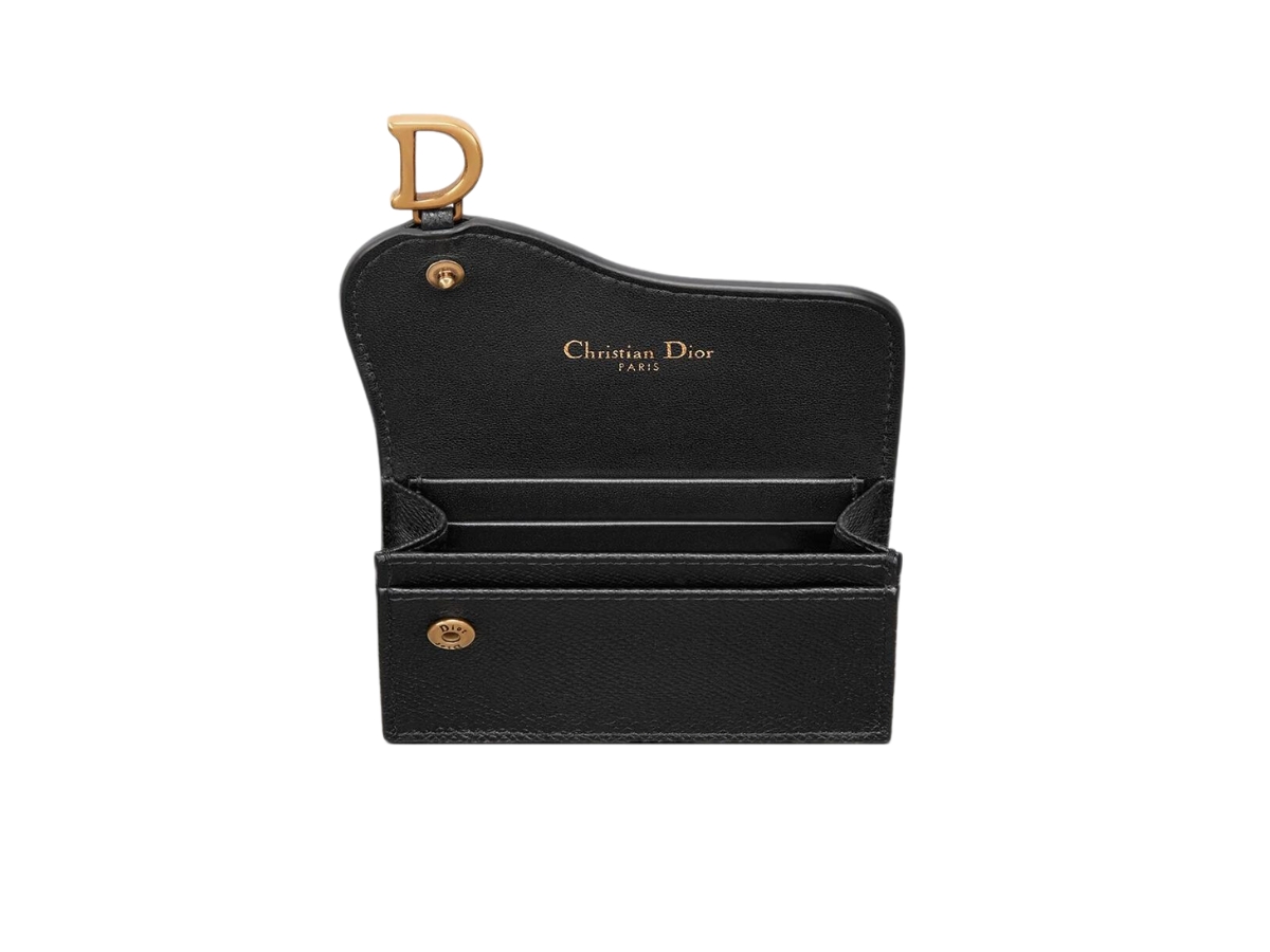Dior - Lady Dior Calfskin Card Holder in Black