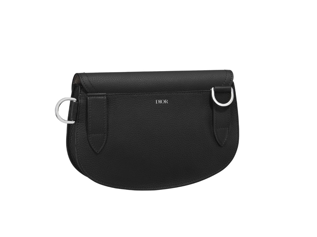 SASOM กระเป๋า Dior Saddle Pouch Black Grained Calfskin เช็คราคาล่าสุด