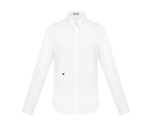 Dior Shirt With Bee Embroidery White
