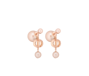 Buy Dior Tribales Earrings In Pink Resin Pearls-CD Signature Pink-Finish Metal at Sasom – Authentic and Ready to Ship