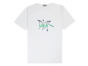 Buy DIOR X SHAWN STUSSY MULTI LOGO WHITE T SHIRT | SASOM