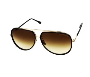 DITA Condor-Two In Black-Gold Metal Frame With Brown to Yellow Lenses