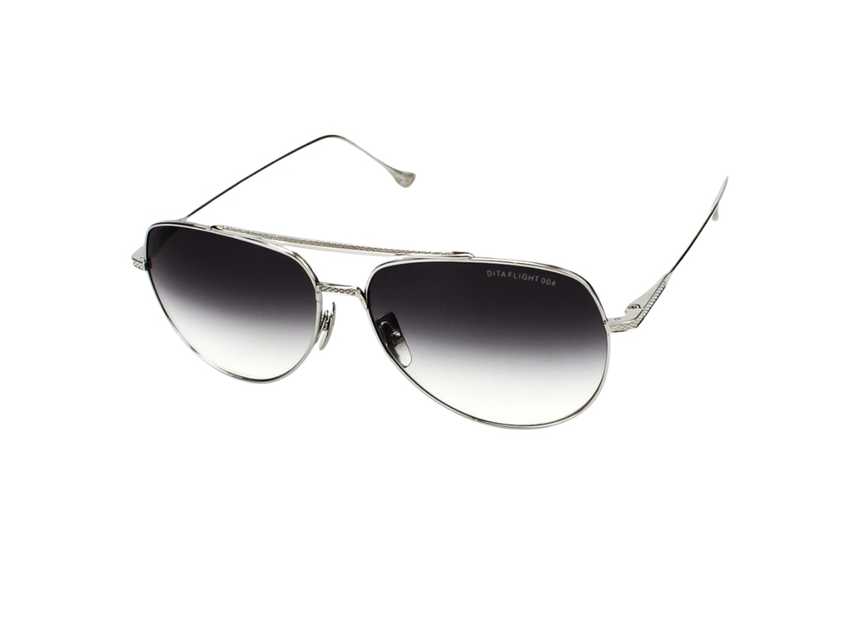 DITA FLIGHT.004 In Silver Metal Frame With Black-White