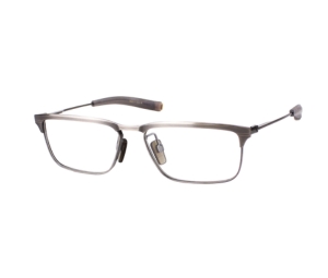 DITA LSA-104 In Satin Crystal Grey-Silver Antique Frame With Clear Lenses