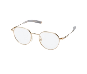 DITA LSA-108 In White Gold Frame With Clear Lenses