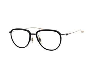 DITA Schema-Three In Black-Gold Metal Frame With Clear Lenses