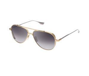 DITA Subsystem In Yellow Gold-Silver-Dark Gray Gradient Frame With Dark Grey to Clear Gradient Lenses