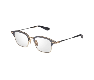 DITA Typographer In Black Iron-Yellow Gold Frame With Clear Lenses