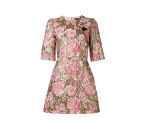 Buy Dolce & Gabbana Floral Jacquard Mini Dress Multicolor at Sasom – Authentic and Ready to Ship
