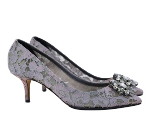 Buy Dolce & Gabbana Taormina Lace Grey Purple (Women's) at Sasom – Authentic and Ready to Ship