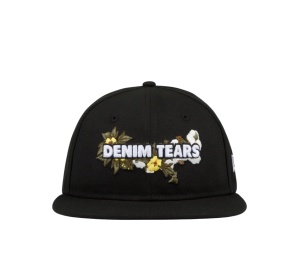 Buy Denim Tears New Era Floral Logo Cap Black at Sasom – Authentic and Ready to Ship