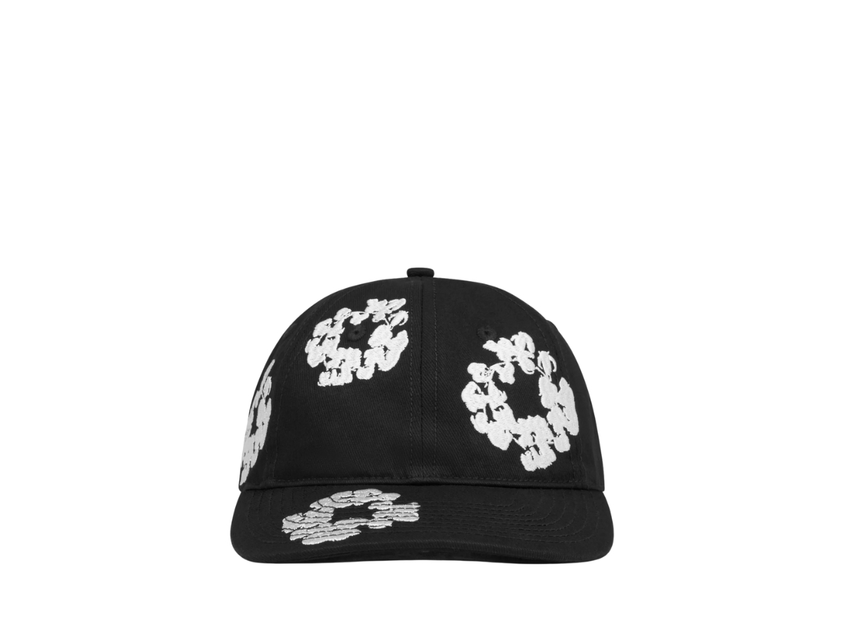 Buy Denim Tears The Cotton Wreath Cap Black at Sasom – Authentic and Ready to Ship