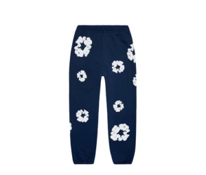 Buy Denim Tears The Cotton Wreath Sweatpants Navy at Sasom – Authentic and Ready to Ship