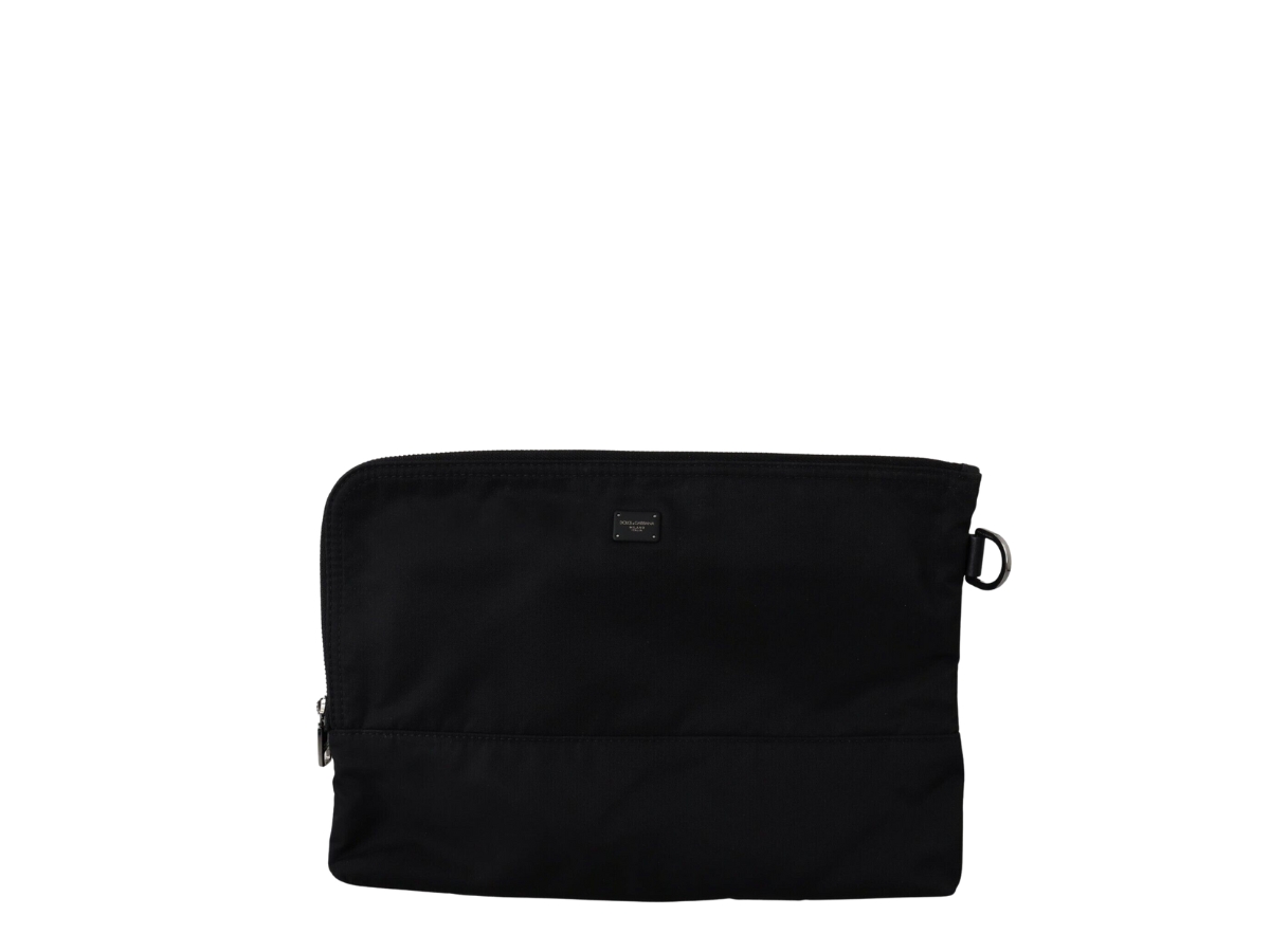 SASOM | bags Dolce & Gabbana Logo Bands Print Clutch In Nylon Black ...