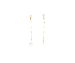 Buy Dior Pearl La Petite Tribale Dangle Chain Earrings  Gold at Sasom – Authentic and Ready to Ship
