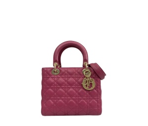 Buy Dior Lady Dior Small Magenta at Sasom – Authentic and Ready to Ship