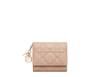 Buy Dior Tri-Fold Wallet Cannage Compact Wallet Beige at Sasom – Authentic and Ready to Ship