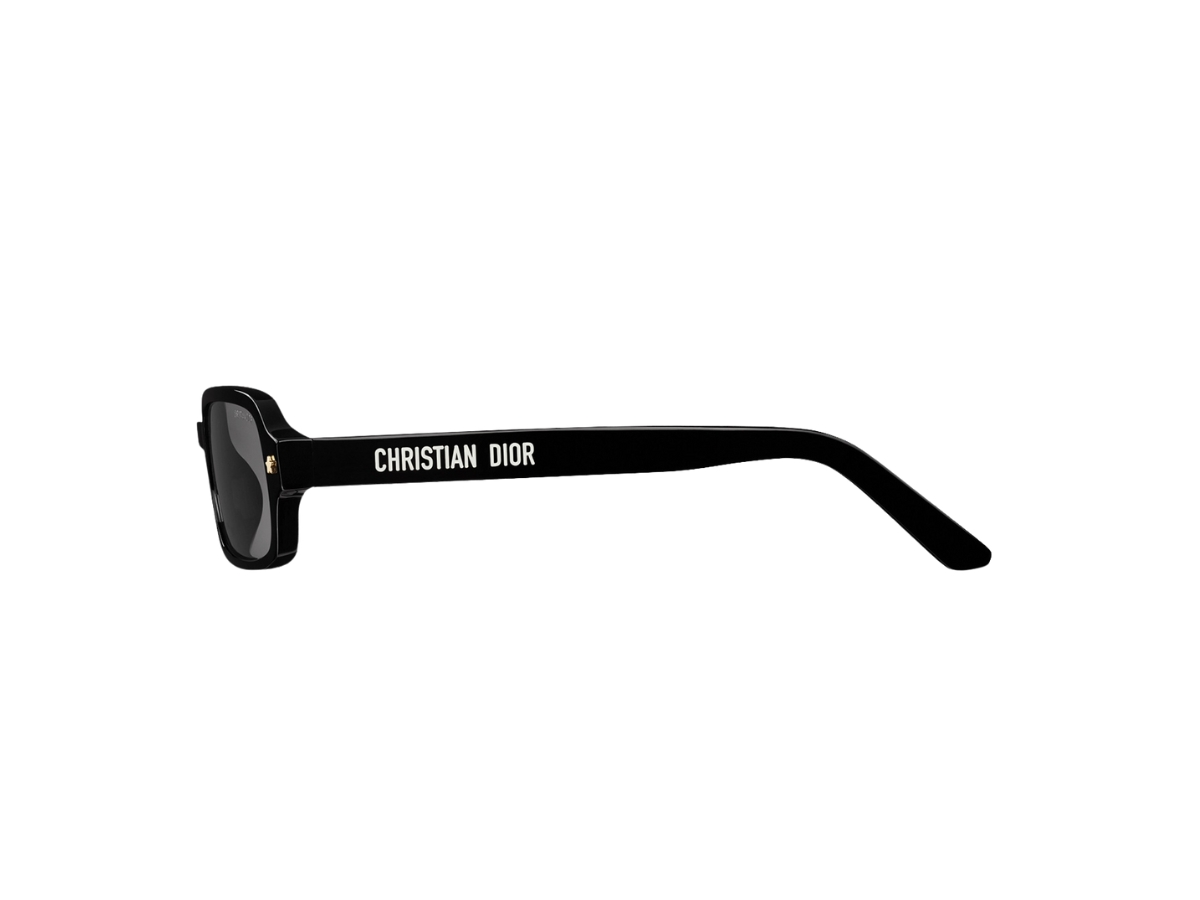 Dior Dior Pacific S3F In Black Rectangular Acetate Frame With Gray Lenses - view 3