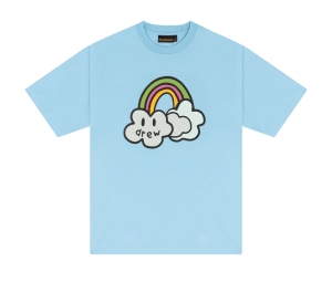 drew house Bowie SS Tee Pacific Blue