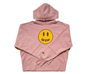 Buy drew house mascot deconstructed hoodie dusty rose at Sasom – Authentic and Ready to Ship