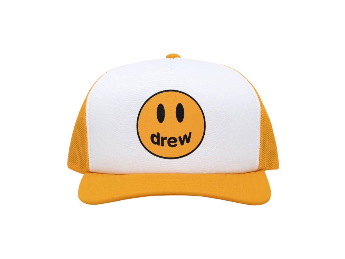https://d2cva83hdk3bwc.cloudfront.net/drew-house-mascot-trucker-hat-white-1.jpg