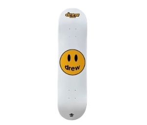 drew house mascot skatedeck white-