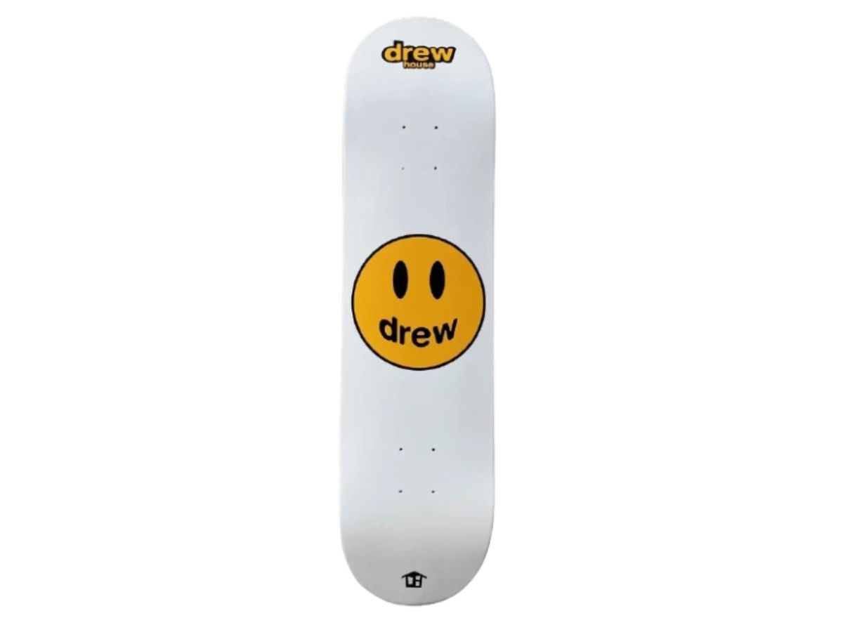 drew house mascot skatedeck white-