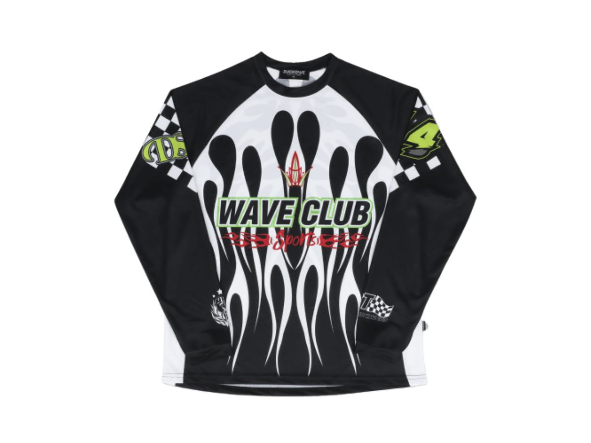 Duckdive After Fire Mesh Long Sleeve Black | ของแท้