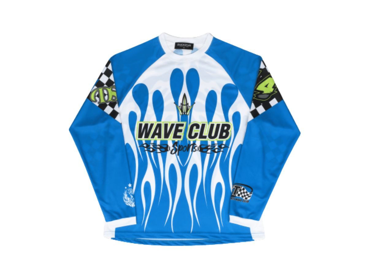 【 DUCKDIVE 】Afterfire Mesh Long Sleeve / unisex Buy Duckdive After Fire Mesh Long Sleeve Blue | SASOM
