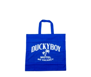 Duckyboy Pillow Tote Motel No Vacancy Royal Blue