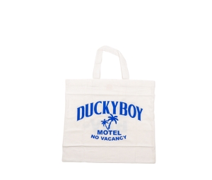 Duckyboy Pillow Tote Motel No Vacancy White
