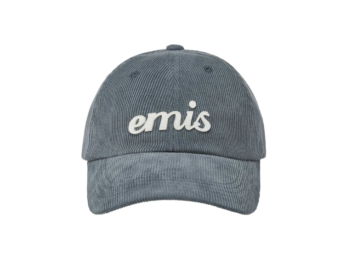 ช้อป Emis Applique Corduroy Ball Cap Ash Blueของแท้ที่ SASOM