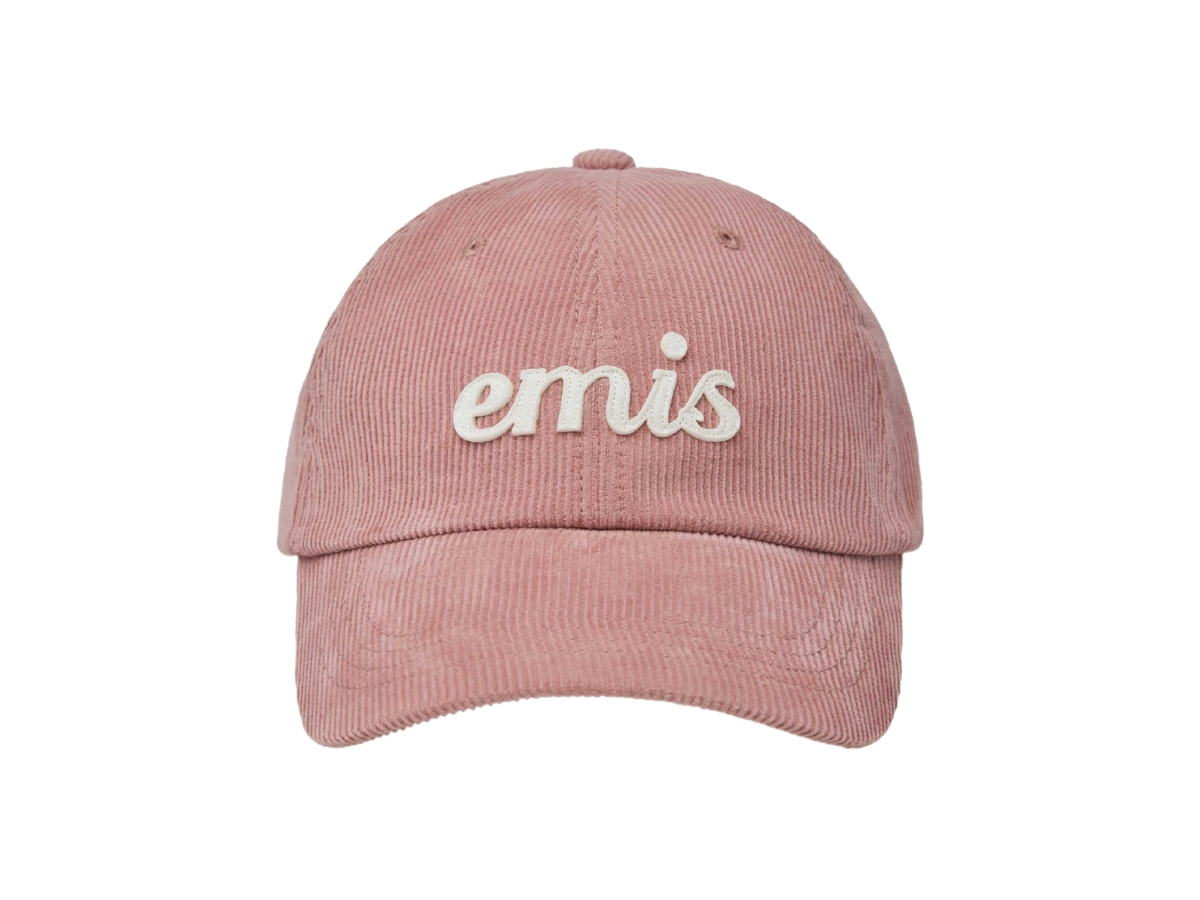 ◇EMIS◇ APPLIQUE CORDUROY BALL CAPBEIGE m1037_1349005