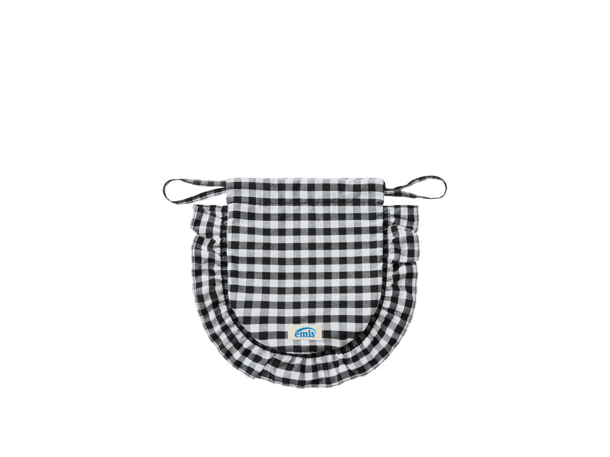 【EMIS】 CHECK STRING ECO BAG /追跡付 Emis Check String Eco Bag Black Shop Authentic at SASOM