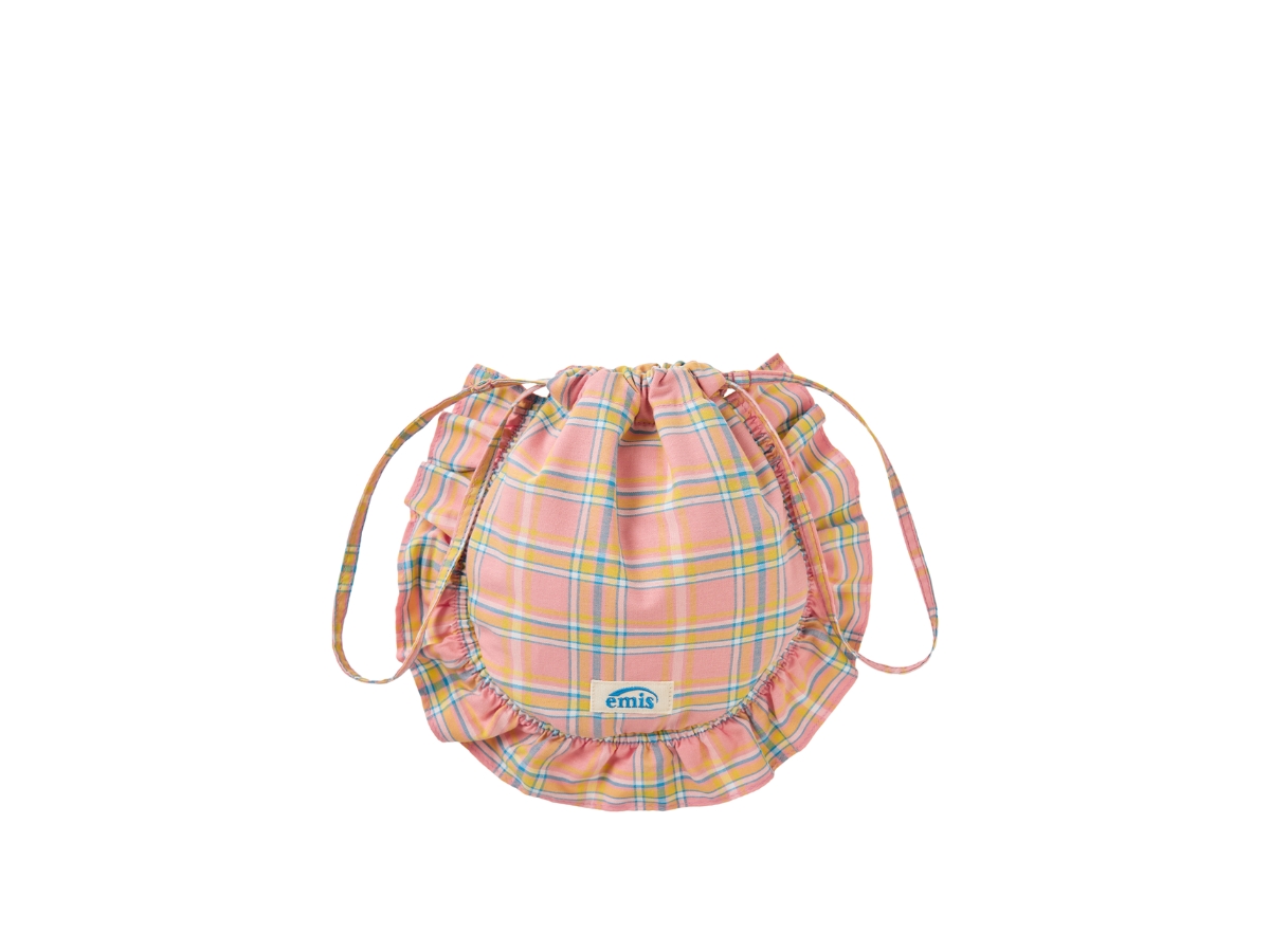 【韓国EMIS エミス】CHECK STRING ECO BAG ☆emis☆CHECK STRING ECO BAG☆送料・関税込☆ (EMIS/エコ