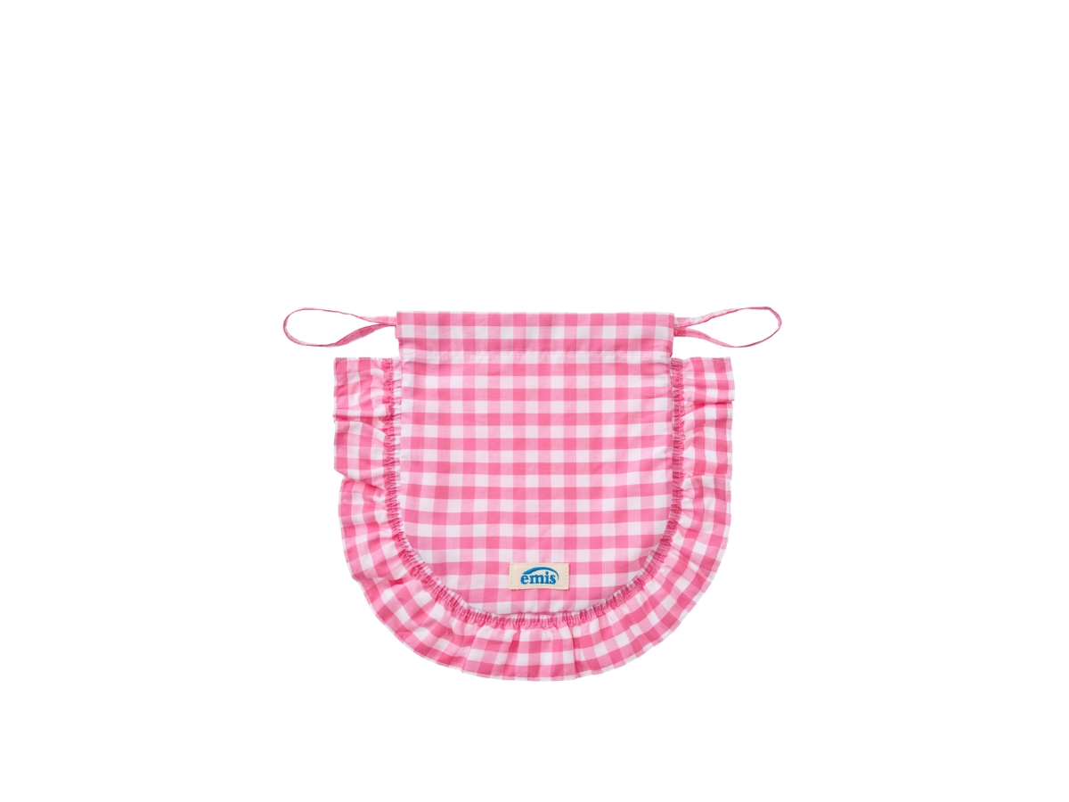 ★EMS★ CHECK STRING ECO BAGPINK Emis Check String Eco Bag Pink Shop Authentic at SASOM