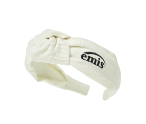 Emis Corduroy Cross Hairband Brown Shop Authentic at SASOM