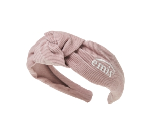 ◆EMIS◆ CORDUROY CROSS HAIRBAND m1037_1351356 Emis Corduroy Cross Hairband Brown Shop Authentic at SASOM