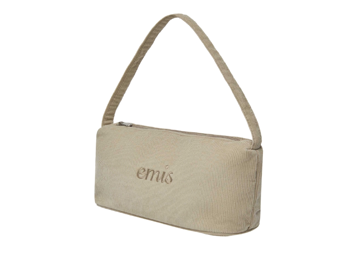★EMIS★ CORDUROY DAILY LONG HOBO BAGBEIGE m1037_1332414 ช้อป Emis Corduroy Daily Long Hobo Bag Beigeของแท้ที่ SASOM