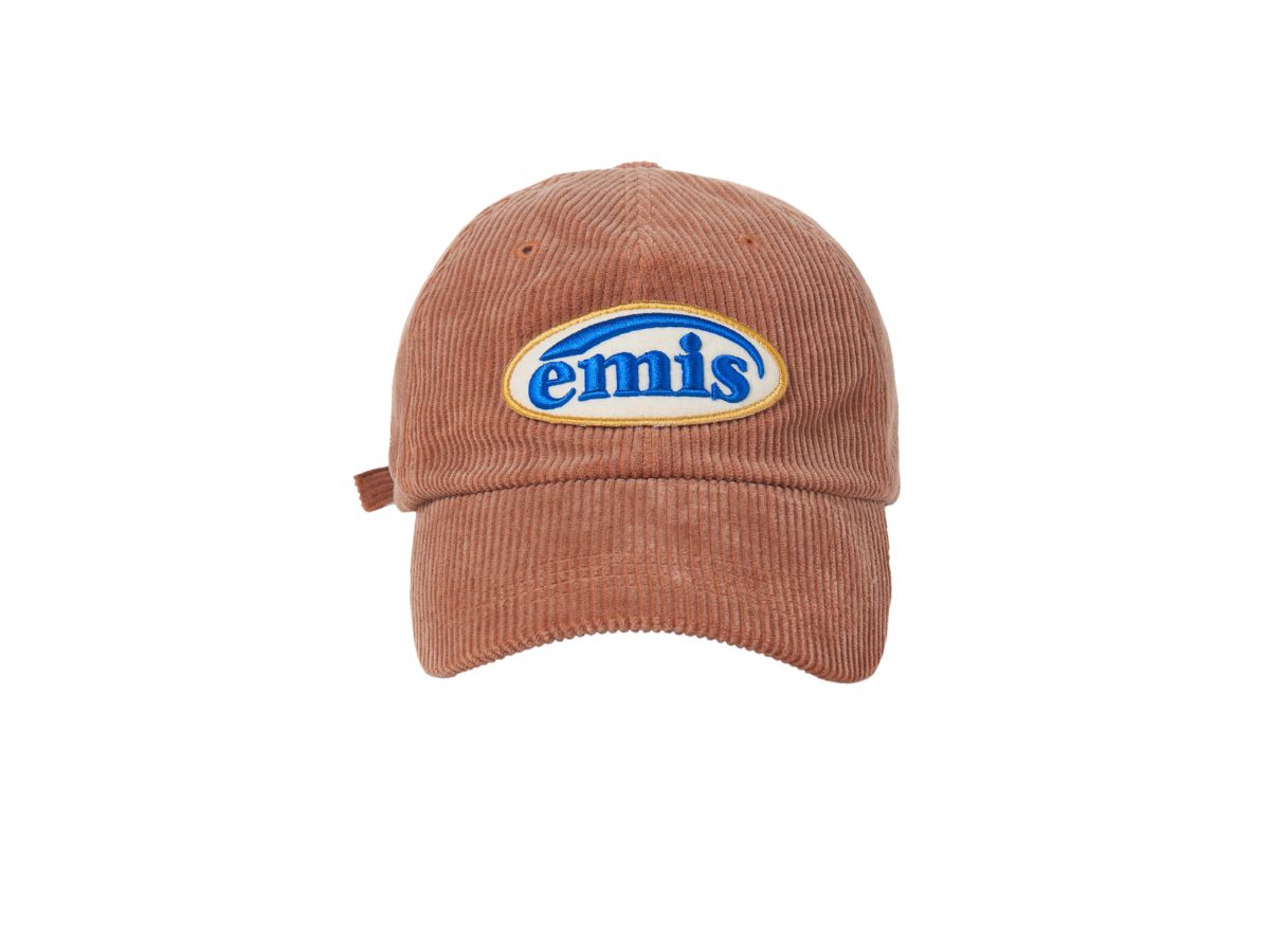 Emis Corduroy Wappen Ball Cap Brick Shop Authentic at SASOM