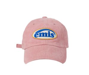 Emis Corduroy Wappen Ball Cap Pink