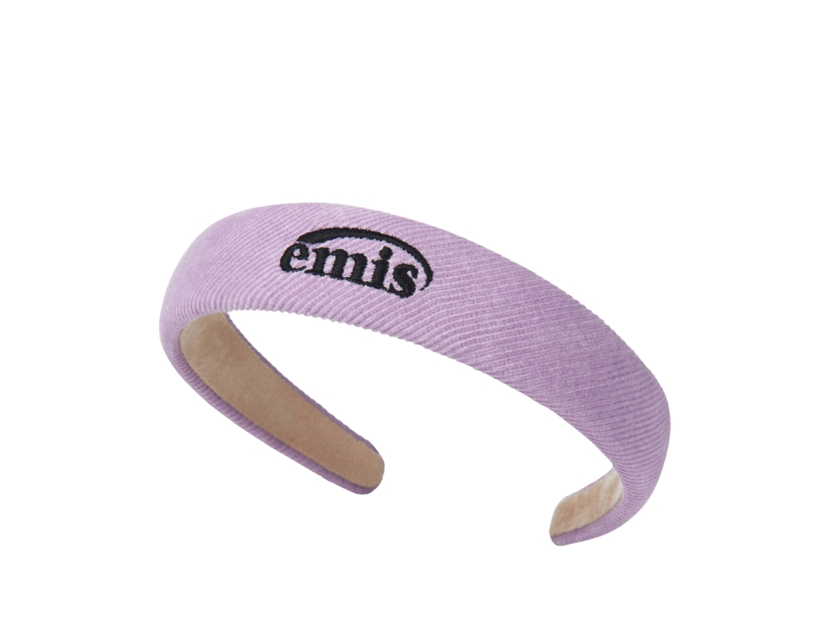 Emis Corduroy Wide Hairband Lilac Shop Authentic at SASOM