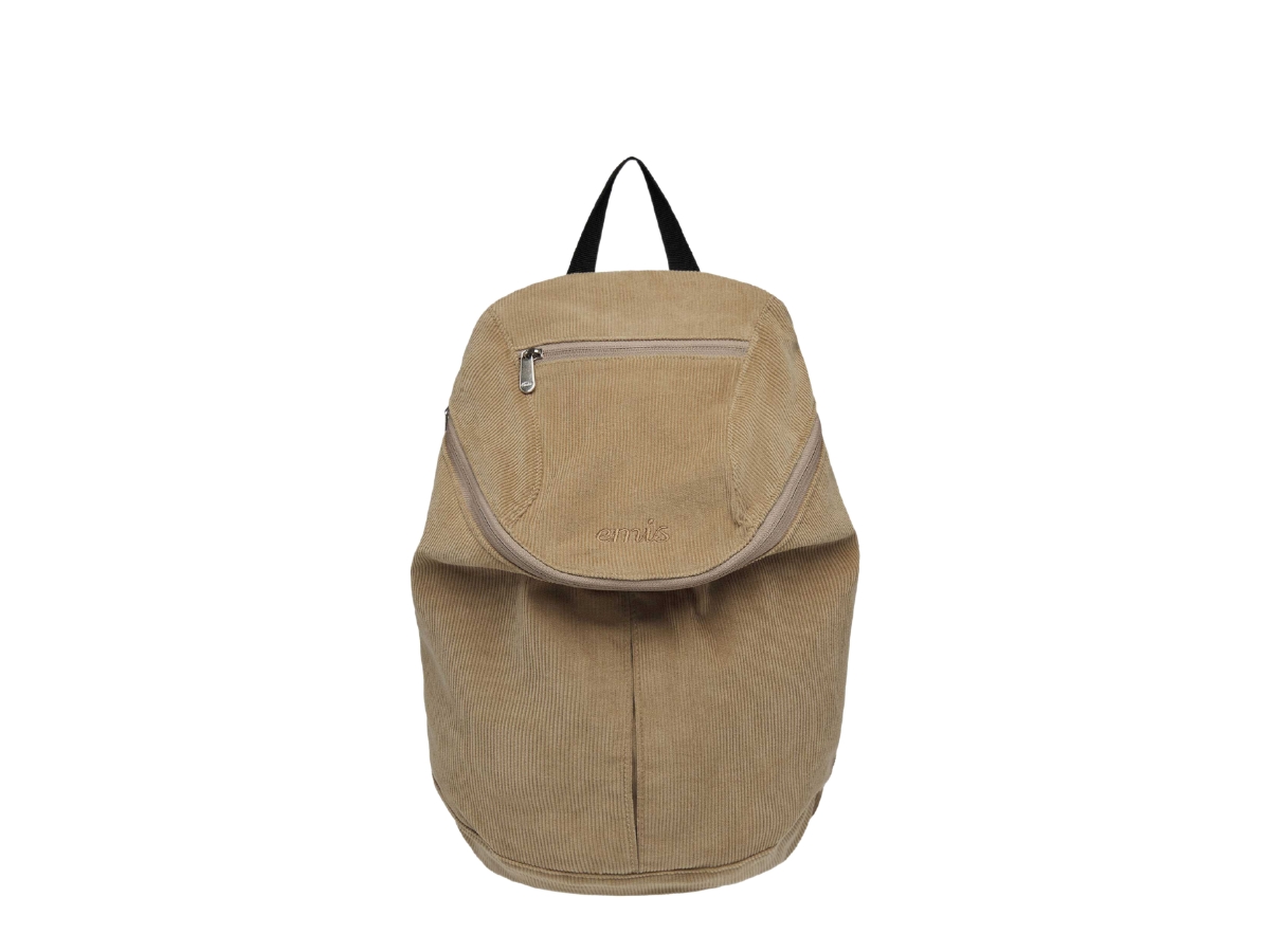 【EMIS】CORDUROY ZIP AROUND BACKPACK-BEIGE Buy Emis Corduroy Zip Around Backpack Beige | SASOM