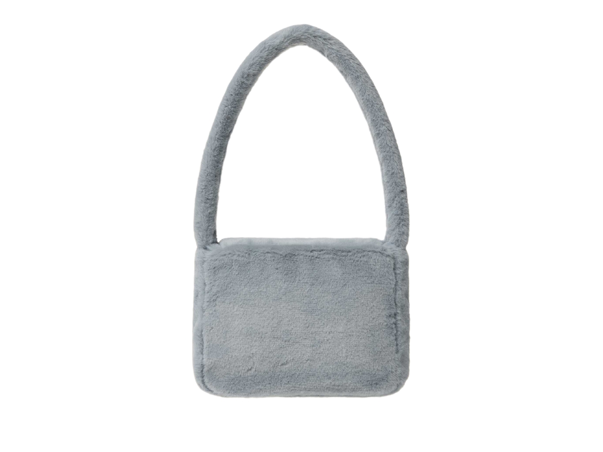 ★emis★FUR SQUARE FLAP BAG★ Emis Fur Square Flap Bag Sky Blue Shop Authentic at SASOM
