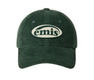 Buy Emis Rubber Patch Corduroy Ball Cap Green at Sasom – Authentic and Ready to Ship