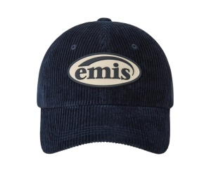 Buy Emis Rubber Patch Corduroy Ball Cap Navy at Sasom – Authentic and Ready to Ship