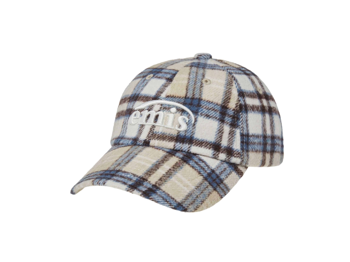 ◆EMIS◆ MULTI COLOR CHECK BALL CAPBEIGE m1037_1348963 MULTI COLOR CHECK BALL CAP-BEIGE - EMIS