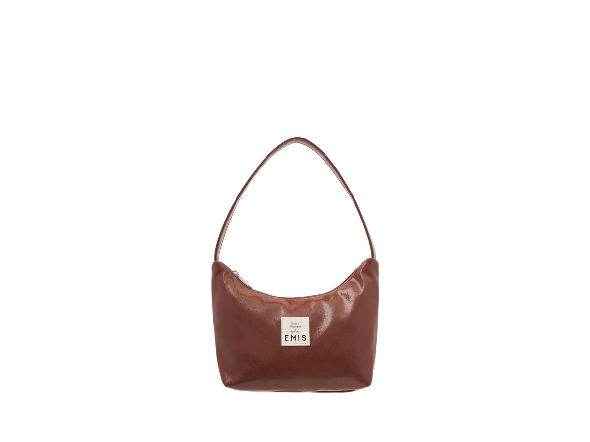 【韓国EMIS】NEW ENAMEL HOBO BAG NEW ENAMEL HOBO BAG-GREEN - EMIS