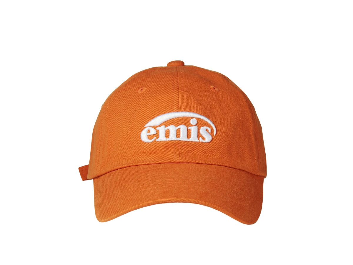 emis NEW LOGO BALL CAP - ORANGE 韓国 KPOP Emis New Logo Ball Cap Orange Shop Authentic at SASOM